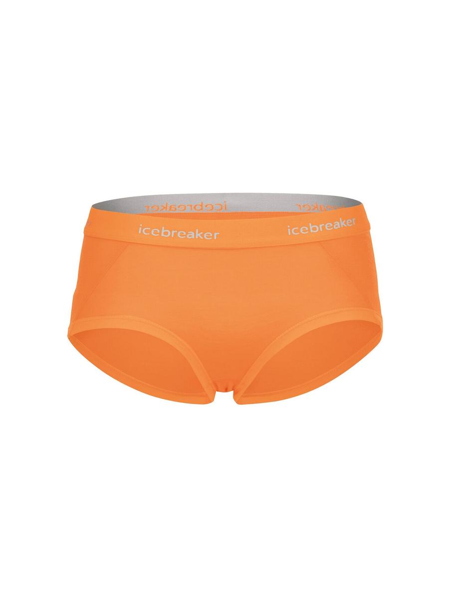 Bielizny Icebreaker Merino Sprite Hot Pants Damskie Pomarańczowe | PL 1242CTVE